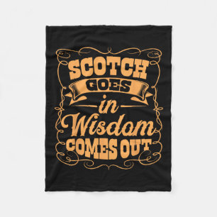 Funny Scotch Whiskey Lover Geschenk Bourbon Whisky Fleecedecke