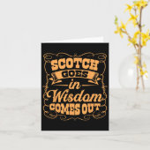 Funny Scotch Whiskey Lover Geschenk Bourbon Whisky Karte (Gelbe Blume)