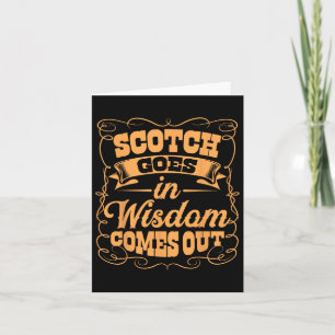 Funny Scotch Whiskey Lover Geschenk Bourbon Whisky Karte