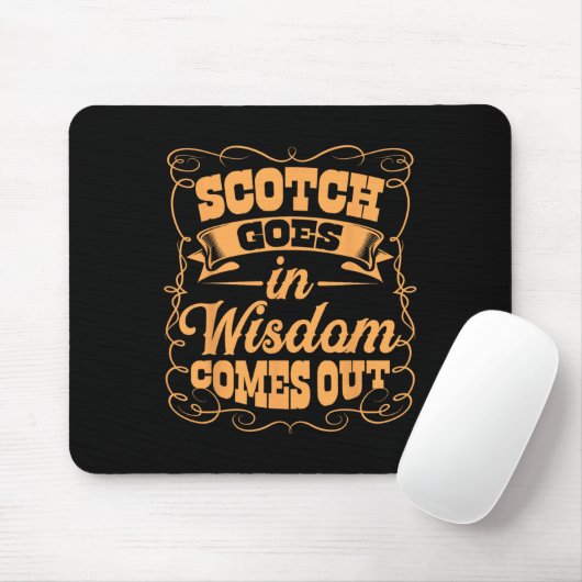 Funny Scotch Whiskey Lover Geschenk Bourbon Whisky Mousepad (Mit Mouse)