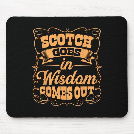Funny Scotch Whiskey Lover Geschenk Bourbon Whisky Mousepad (Vorne)