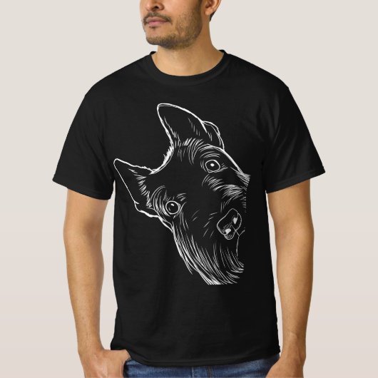 Funny Scottie Dog Scottish Terrier T-Shirt (Vorderseite)