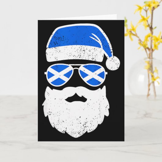 Funny Scottish Christmas Pajama Funny Matching Fam Karte (Gelbe Blume)