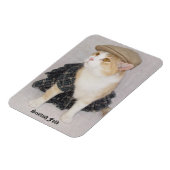 Funny Scottish Fold Cat/Kitty in einem Kilt Magnet (Linke Seite)