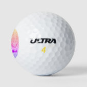 Funny Scottish Highland Cow Golfball (Logo)