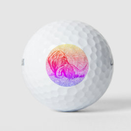 Funny Scottish Highland Cow Golfball