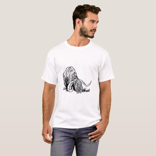 Funny Scottish Highland Cow T-Shirt (Vorne ganz)