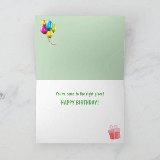 Funny Scottish Highland Steer Birthday Karte (Innenseite)