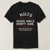 Funny Scottish Kilts Good Girls Donx27t Frag Scotl T-Shirt (Design vorne)