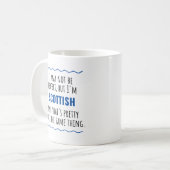 Funny Scottish Scotland Gift Idea Kaffeetasse (Vorderseite Links)