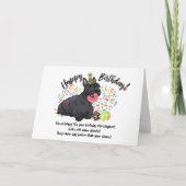 Funny Scottish Terrier Pet Dog Birthday Card Einladung (Vorderseite)