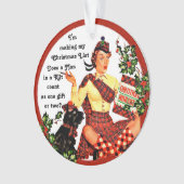Funny Scottish Weihnachtsschmuck Ornament (Vorderseite)