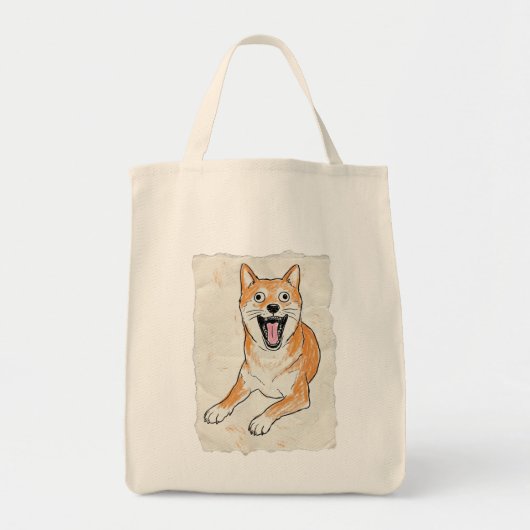 Funny Screaming Shiba Inu - Internal Chaos Crayon Tragetasche (Vorne)