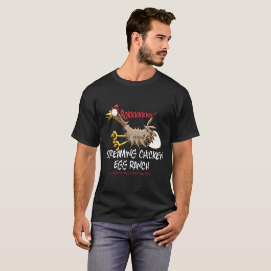 Funny Screening Farm Hühnereier Ranch T-Shirt (Vorne ganz)