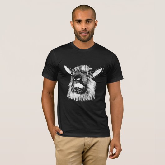 Funny Screening Ghost Quirky Farm Animal Art T-Shirt (Vorne ganz)