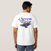 Funny Screw Colon Cancer T-Shirt (Schwarz voll)