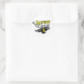 Funny Screw Ewing Sarcoma Cancer Runder Aufkleber (Tasche)