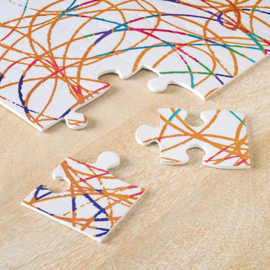 Funny Scribbles Challenging Rainbow Pattern Puzzle (Seite)