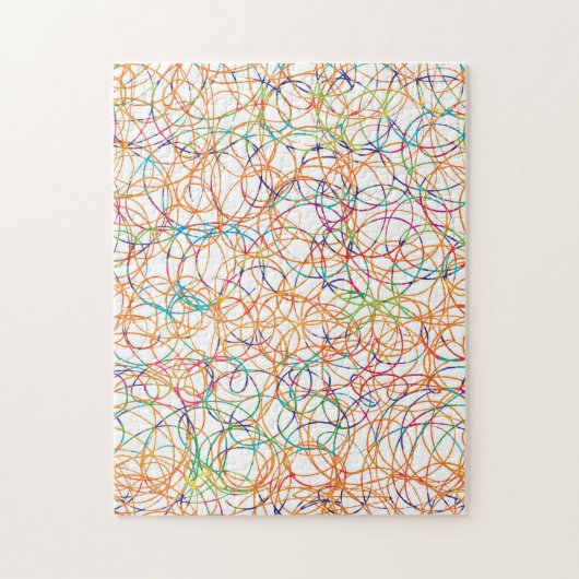 Funny Scribbles Challenging Rainbow Pattern Puzzle (Vertikal)