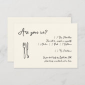 Funny Script Einladung Antwortkarte einfügen (Vorne/Hinten)