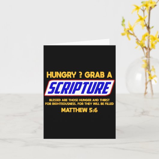 Funny Scripture , Bible Verse, Famous Scriptures, Karte (Gelbe Blume)