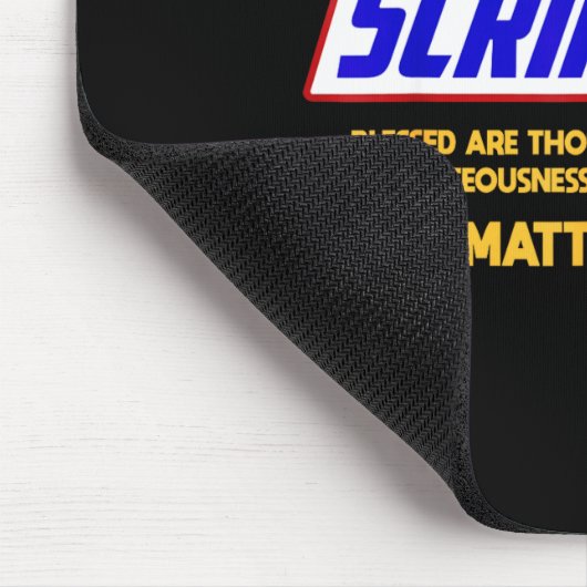 Funny Scripture , Bible Verse, Famous Scriptures, Mousepad (Ecke)