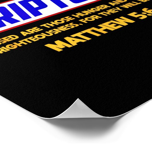 Funny Scripture , Bible Verse, Famous Scriptures,  Poster (Ecke)