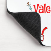 Funny Scrub Valentines Day Nurse Crew Family Group Mousepad (Ecke)