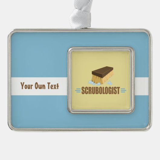 Funny Scrubologist Rahmen-Ornament Silber (Vorderseite)