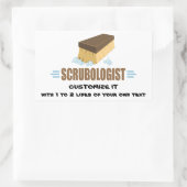Funny Scrubologist Rechteckiger Aufkleber (Tasche)