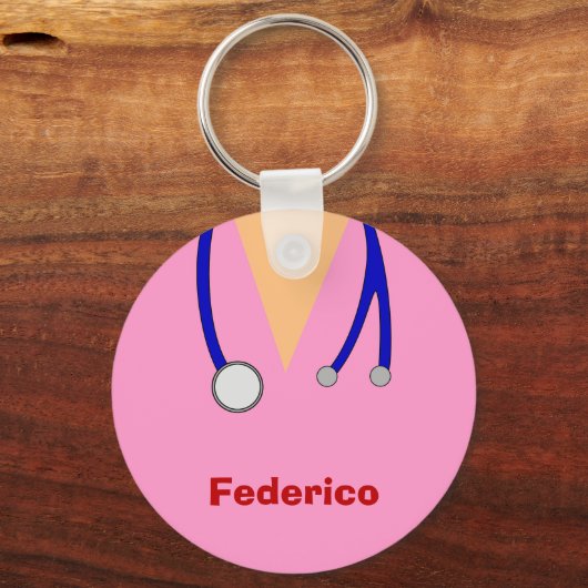 Funny Scrubs nährst Whimsisches Design Schlüsselanhänger (Vorderseite)