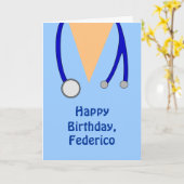 Funny Scrubs Nurses Whimsical Happy Birthday Karte (Gelbe Blume)
