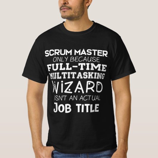 Funny Scrum Master Gift Agile Development Team T-Shirt (Vorderseite)