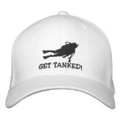 Funny SCUBA Dive bestickte Cap Bestickte Kappe (Vorderseite)