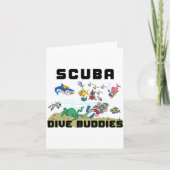 Funny Scuba Dive Buddy Karte (Vorderseite)