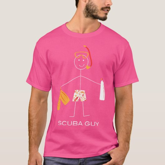 Funny Scuba Diver Boy Diving T-Shirt (Vorderseite)