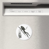 Funny SCUBA Diver Magnet (In Situ (Geschirrspüler))