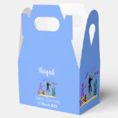 Funny Scuba Diver und Fischarten Cartoon Geschenkschachtel (Geöffnet)