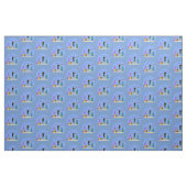 Funny Scuba Diver und Fischarten Cartoon Stoff (Fat Quarter (45,7 x 55,9 cm))