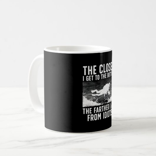 Funny Scuba Diving Art for Scuba Dive Kaffeetasse (Vorderseite Links)