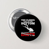 Funny Scuba Diving Flag Dive Quote Scuba Diver Gif Button (Vorne & Hinten)
