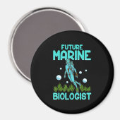 Funny Scuba Diving Gift Dive Biology Future Marine Magnet (Vorderseite/Rückseite)
