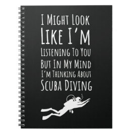 Funny Scuba Diving Gifts For Him Humor Snorkeling  Notizblock