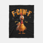 Funny Sder Web Chicken F-caw-f Fleecedecke (Vorderseite)