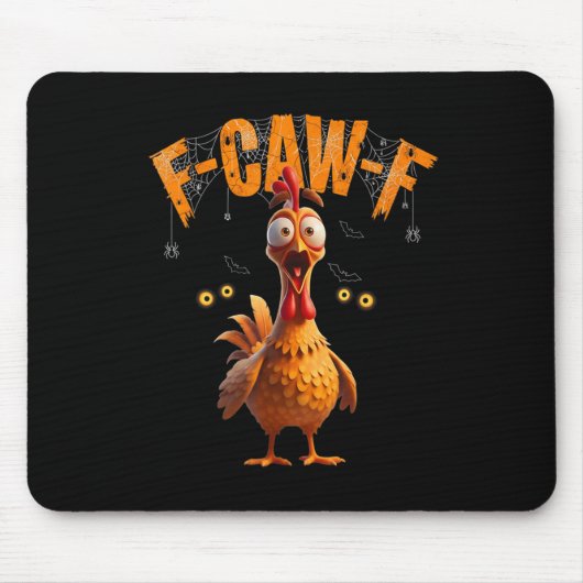 Funny Sder Web Chicken F-caw-f Mousepad (Vorne)