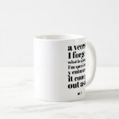 Funny Se Habla Spanglish Proud Latino Schwarz-weiß Kaffeetasse (VorderseiteRechts)