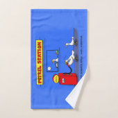 Funny Sea Gulls Cartoon Spaß Badhandtuch Set (Handtuch)
