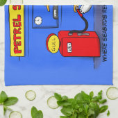 Funny Sea Gulls Cartoon Spaß Geschirrtuch (Gefaltet)