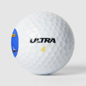 Funny Sea Gulls Cartoon Spaß Golfball (Logo)