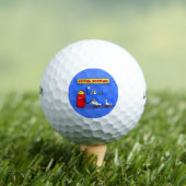 Funny Sea Gulls Cartoon Spaß Golfball (Insitu T-Shirt)